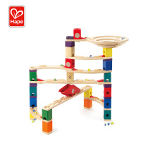 Hape Quadrilla Marble Run The Roundabout Rubberwood Marble Run,Wooden Marble Run